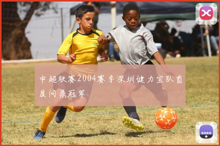 中超联赛2004赛季深圳健力宝队首度问鼎冠军
